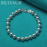 925 Sterling Silver Bead Ins Basic Bracelet for Couples and Girlfriends