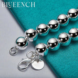 925 Sterling Silver Bead Ins Basic Bracelet for Couples and Girlfriends