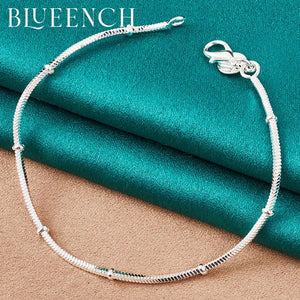 925 Sterling Silver Snake Bone Bracelet for Ladies Party Jewelry