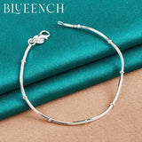 925 Sterling Silver Snake Bone Bracelet for Ladies Party Jewelry