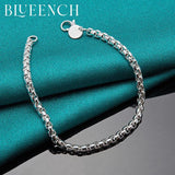 925 Sterling Silver Couple Bracelet Men Women Casual Jewelry