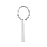 Personalized Name Birth Words Bar Keychains Stainless Steel DIY Bars Keyring