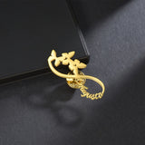 Stainless Steel Name Brooch Pin Personalized Jewelry Gift