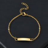 Engraved Women's Bracelet with Heart Crown - Gift for Mom/ Gir