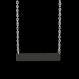 Bluelory Name Bar Women Necklace Engraved Family Jewelry Gift