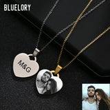 Engraved Stainless Steel Necklace for Mom Dad Kids