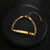 Personalized Heart Name Bracelet with Engraved Names and Date