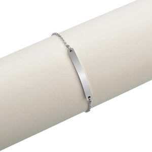 Personalized Stainless Steel Women Name Bar Bracelets