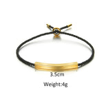 Personalized Stainless Steel ID Bar Bracelet for Women