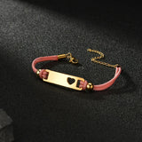 Custom Baby Name Date Bracelet Stainless Steel Heart Moon ID Bar Kid Gift