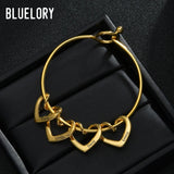Personalized Engraved Heart Bracelet For Women - Stainless Steel Family Gift