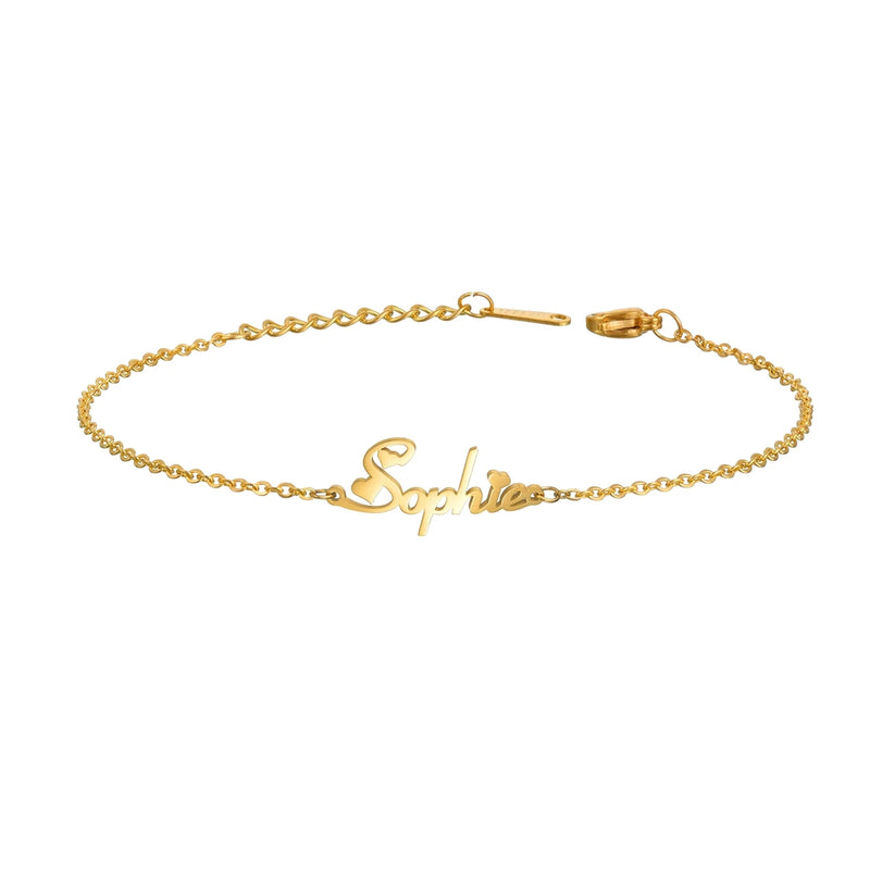 Personalized Stainless Steel Baby Kids Name Bracelets