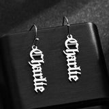 Personalized Women Stainless Steel Name Earring Stud Jewelry