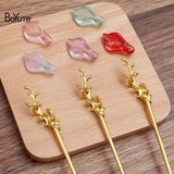 BoYuTe Metal Iron Hair Stick Welding Alloy Flower Diy Hair Accessories