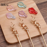 BoYuTe Metal Iron Hair Stick Welding Alloy Flower Diy Hair Accessories
