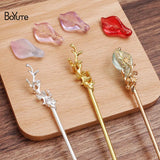 BoYuTe Metal Iron Hair Stick Welding Alloy Flower Diy Hair Accessories