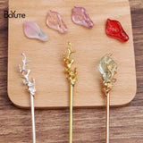 BoYuTe Metal Iron Hair Stick Welding Alloy Flower Diy Hair Accessories