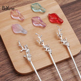 BoYuTe Metal Iron Hair Stick Welding Alloy Flower Diy Hair Accessories