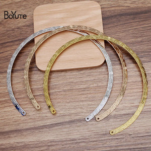 BoYuTe 133MM Iron Metal Flower Carved Collar Choker Necklaces DIY Materials