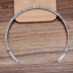 BoYuTe 133MM Iron Metal Flower Carved Collar Choker Necklaces DIY Materials