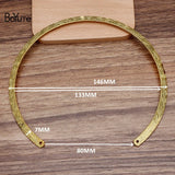 BoYuTe 133MM Iron Metal Flower Carved Collar Choker Necklaces