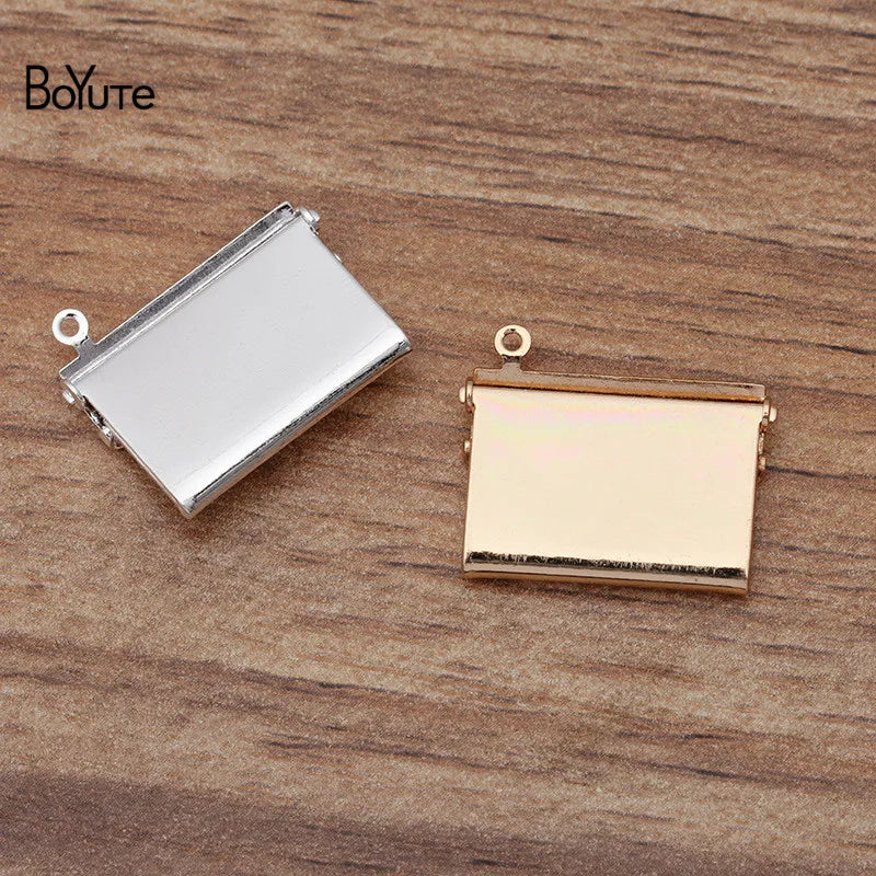 BoYuTe 15*20MM Envelope Photo Locket Pendant Vintage Charms