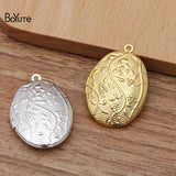 BoYuTe 16*24*4MM Metal Brass Floating Oval Locket for DIY Photo Pendant