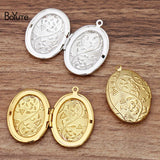 BoYuTe 16*24*4MM Metal Brass Floating Oval Locket for DIY Photo Pendant