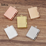 BoYuTe Rectangle Locket Photo Book Pendant Charms