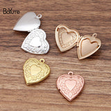 BoYuTe 20*23*4MM Heart Shaped Photo Locket Charms Pendant