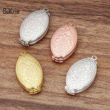 BoYuTe 20*33MM Brass Oval Floating Locket Pendant