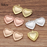 BoYuTe Heart Locket Pendant Metal Brass Charms 20*4.5MM 10 Pieces/Lot
