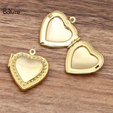 BoYuTe Heart Locket Pendant Metal Brass Charms 20*4.5MM 10 Pieces/Lot