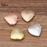 BoYuTe Heart Locket Pendant Metal Brass Charms 20*4.5MM 10 Pieces/Lot
