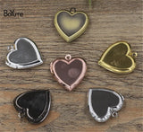 BoYuTe Brass Heart Shaped Memory Locket Pendant 22*5MM