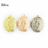 BoYuTe 23*29MM Oval Photo Locket Pendant Vintage Jewelry