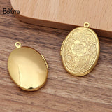 BoYuTe 23*29MM Oval Photo Locket Pendant Vintage Jewelry