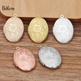 BoYuTe 23*29MM Oval Photo Locket Pendant Vintage Jewelry