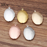 BoYuTe 23*29MM Oval Photo Locket Pendant Vintage Jewelry