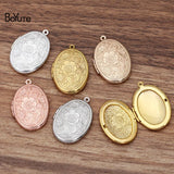 BoYuTe 23*29MM Oval Photo Locket Pendant Vintage Jewelry