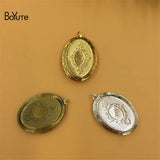 BoYuTe Oval Floating Locket 23*33*5MM Photo Pendant