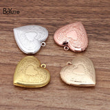 BoYuTe 28MM Metal Heart Shaped Floating Locket Charms Pendant
