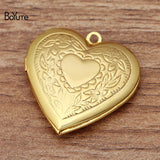 BoYuTe 28MM Metal Brass Heart Floating Locket Charms Pendant