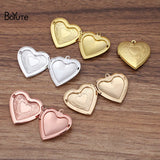 BoYuTe 28MM Metal Heart Shaped Floating Locket Charms Pendant