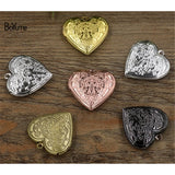 BoYuTe 29MM Metal Brass Heart Locket Pendant Vintage Jewelry Floating