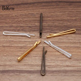 BoYuTe 3*52MM Metal Brass Tie Clip Classic Tie Clips for Men