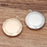 BoYuTe 32*6MM Metal Brass Round Locket Pendant for Jewelry Making