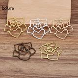 BoYuTe 36MM Brass Rose Pendant Diy Jewelry Accessories