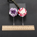 BoYuTe 10Pcs High Hand Men's Lapel Pin Flower Wedding Boutonniere Pins