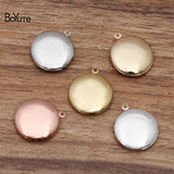 BoYuTe 10-Pc Round 32MM 20MM Brass Pendant Locket Charms